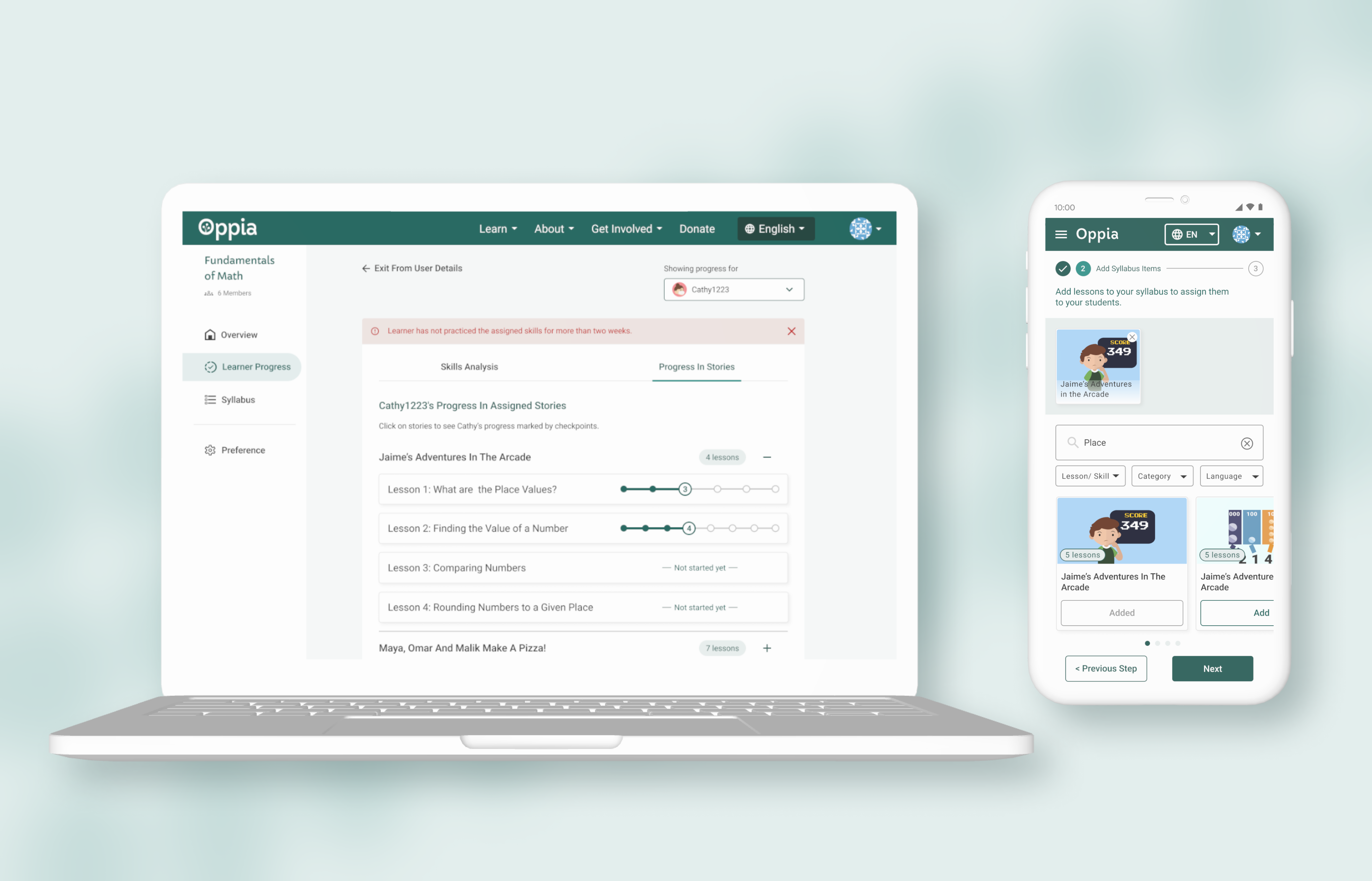Class Management Hub — product design preview